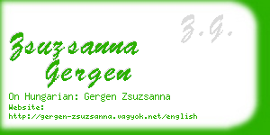 zsuzsanna gergen business card